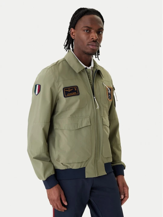 Zdjęcie produktu Aeronautica Militare Kurtka bomber 261AB3049UCT04290 Zielony Regular Fit