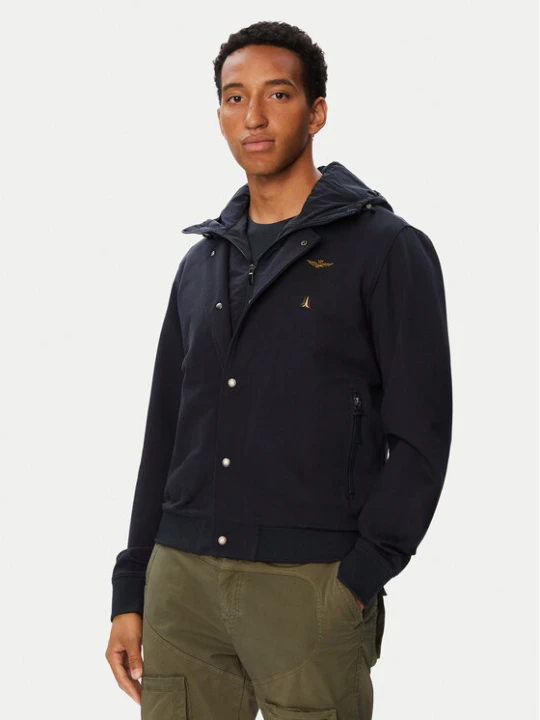 Zdjęcie produktu Aeronautica Militare Kurtka bomber 262AF0525UF00691 Granatowy Regular Fit