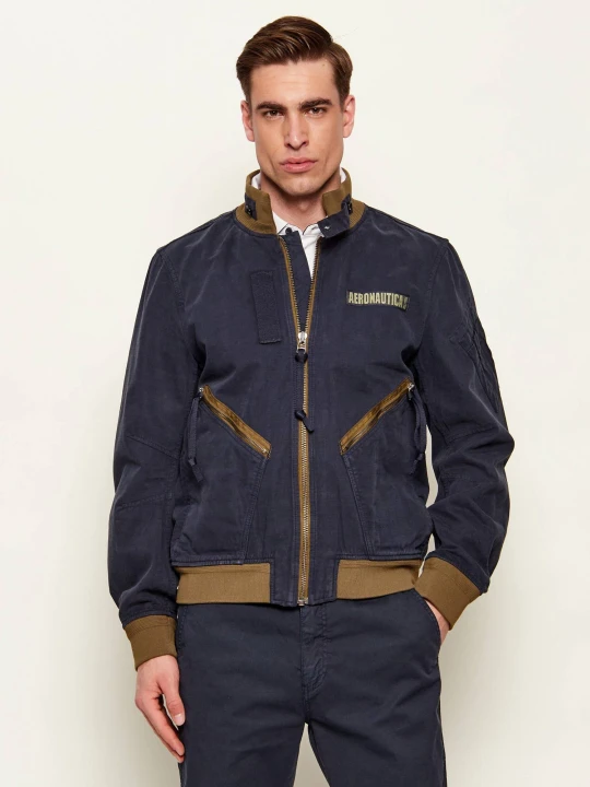 Zdjęcie produktu Aeronautica Militare Kurtka bomber | Regular Fit granatowy