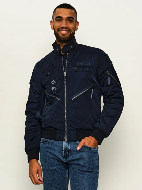 Zdjęcie produktu Aeronautica Militare Kurtka bomber | Regular Fit granatowy