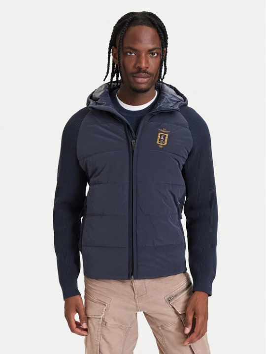 Zdjęcie produktu Aeronautica Militare Kurtka przejściowa 262AM1389UCL00005 Granatowy Regular Fit