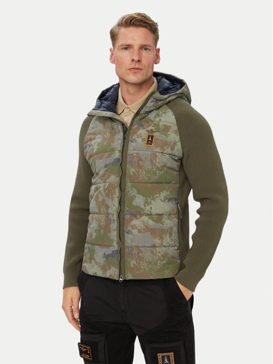 Zdjęcie produktu Aeronautica Militare Kurtka przejściowa 262AM1389UCL00006 Khaki Regular Fit
