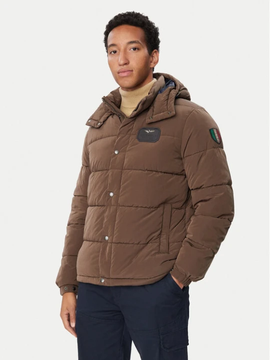 Zdjęcie produktu Aeronautica Militare Kurtka zimowa 262AB3072UCT04358 Brązowy Regular Fit
