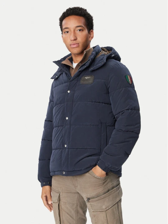 Zdjęcie produktu Aeronautica Militare Kurtka zimowa 262AB3072UCT04358 Granatowy Regular Fit