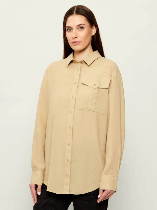 Zdjęcie produktu Aeronautica Militare Lniana koszula | Loose fit beżowy