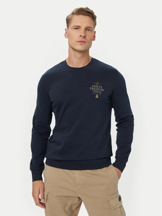 Zdjęcie produktu Aeronautica Militare Longsleeve 262TS2574UJ00703 Granatowy Regular Fit