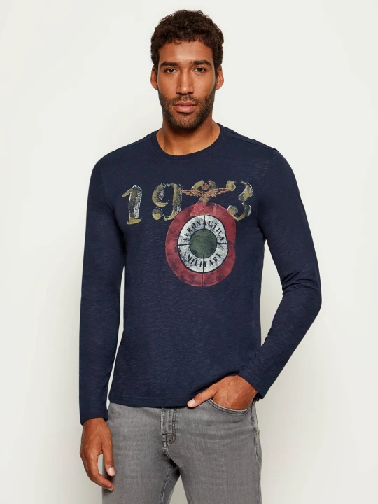 Zdjęcie produktu Aeronautica Militare Longsleeve | Regular Fit granatowy