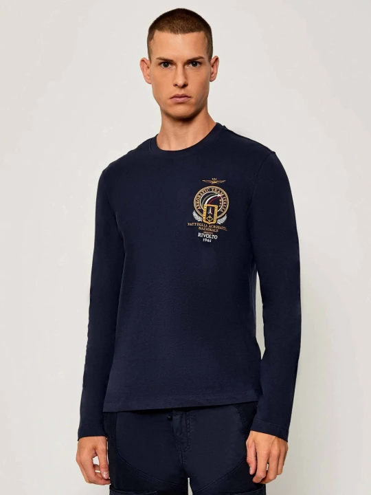 Zdjęcie produktu Aeronautica Militare Longsleeve | Regular Fit granatowy
