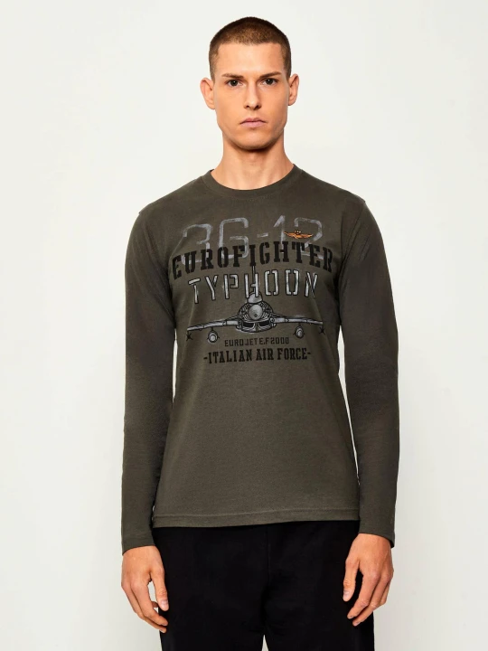 Zdjęcie produktu Aeronautica Militare Longsleeve | Regular Fit khaki