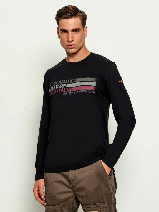 Zdjęcie produktu Aeronautica Militare Longsleeve | Regular Fit czarny