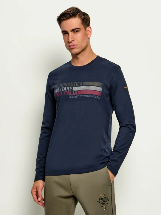 Zdjęcie produktu Aeronautica Militare Longsleeve | Regular Fit granatowy