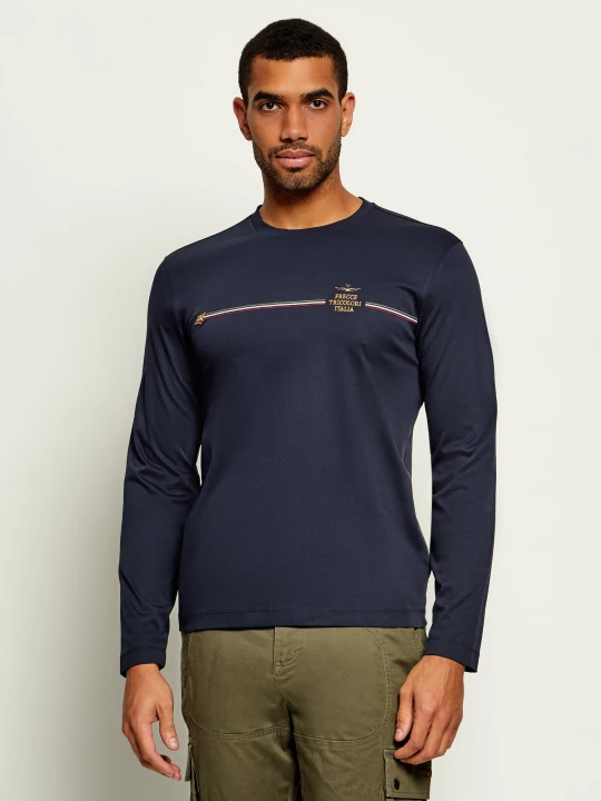 Zdjęcie produktu Aeronautica Militare Longsleeve | Regular Fit granatowy