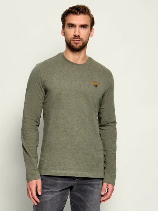 Zdjęcie produktu Aeronautica Militare Longsleeve | Regular Fit zielony