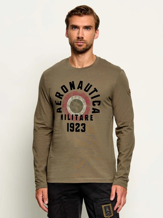 Zdjęcie produktu Aeronautica Militare Longsleeve | Regular Fit oliwkowy