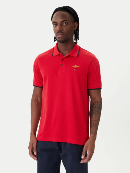 Zdjęcie produktu Aeronautica Militare Polo 261PO1308UP00082 Czerwony Regular Fit