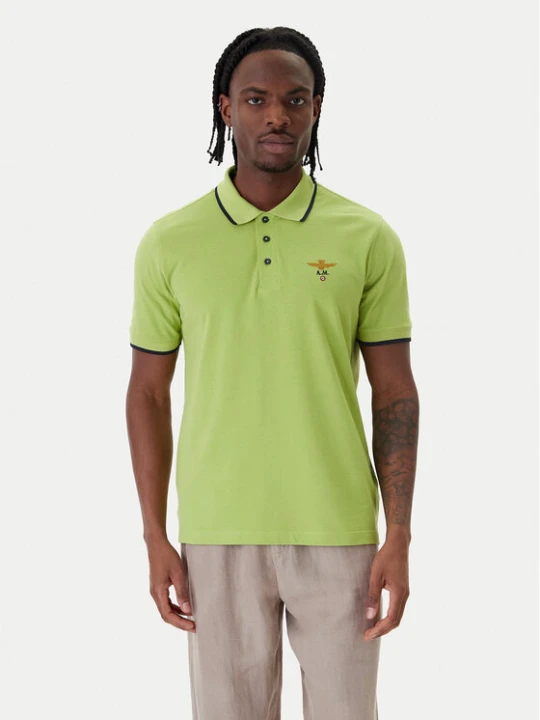 Zdjęcie produktu Aeronautica Militare Polo 261PO1308UP00082 Zielony Regular Fit
