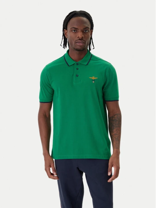 Zdjęcie produktu Aeronautica Militare Polo 261PO1308UP00082 Zielony Regular Fit