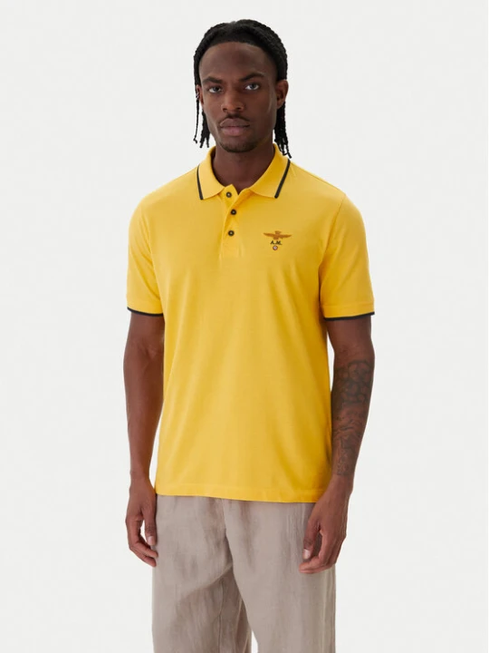 Zdjęcie produktu Aeronautica Militare Polo 261PO1308UP00082 Żółty Regular Fit