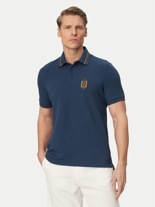Zdjęcie produktu Aeronautica Militare Polo 261PO1914UP00403 Niebieski Regular Fit