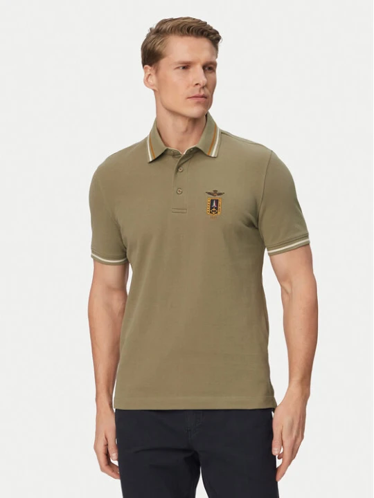 Zdjęcie produktu Aeronautica Militare Polo 261PO1914UP00403 Zielony Regular Fit