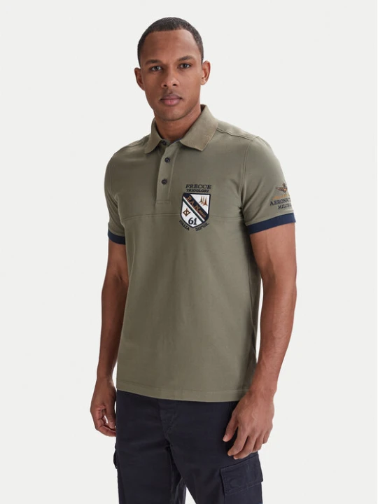 Zdjęcie produktu Aeronautica Militare Polo 261PO1915UP00191 Zielony Regular Fit