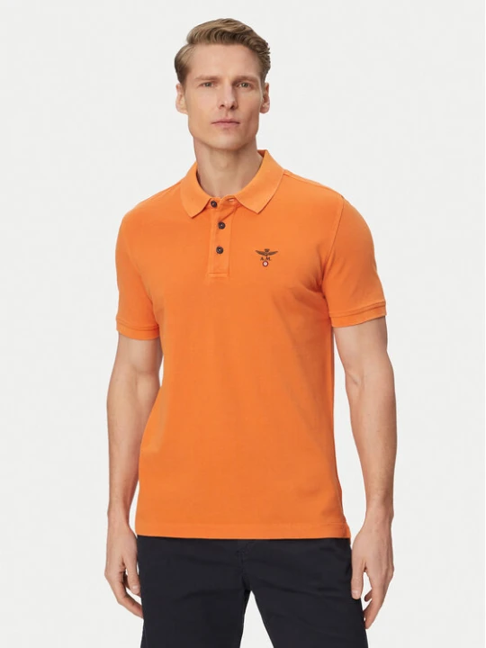 Zdjęcie produktu Aeronautica Militare Polo 261PO1925UP00406 Pomarańczowy jasny Regular Fit