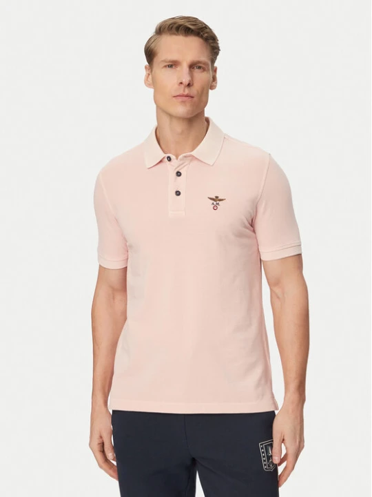 Zdjęcie produktu Aeronautica Militare Polo 261PO1925UP00406 Różowy jasny Regular Fit
