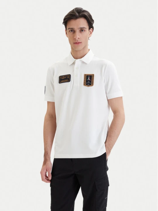 Zdjęcie produktu Aeronautica Militare Polo 261PO1927UP00191 Biały Regular Fit
