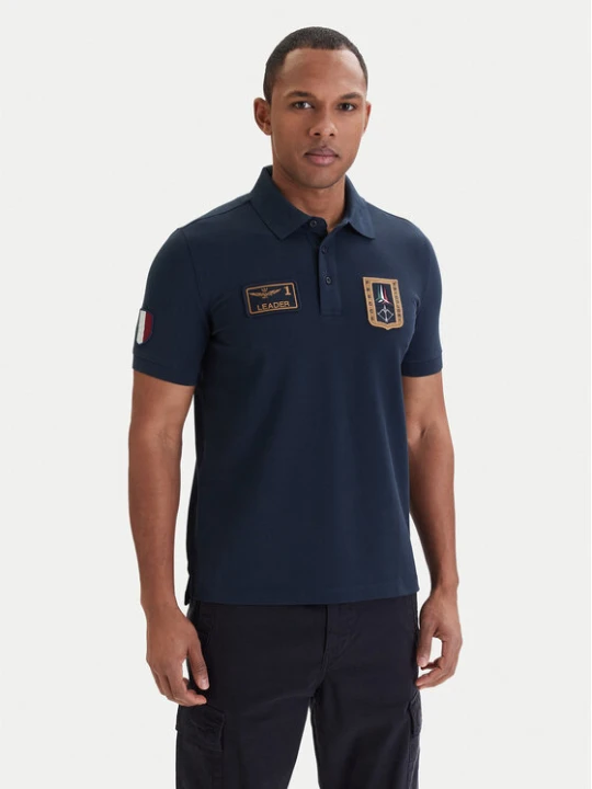 Zdjęcie produktu Aeronautica Militare Polo 261PO1927UP00191 Granatowy Regular Fit
