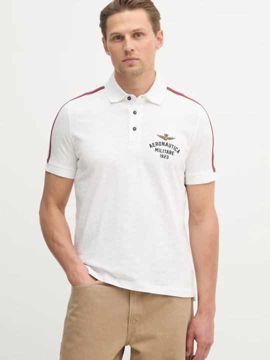 Zdjęcie produktu Aeronautica Militare polo bawełniane biały