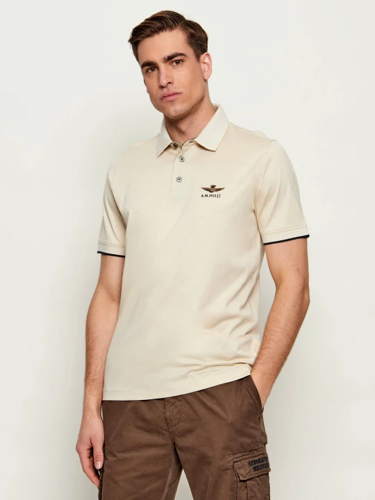 Zdjęcie produktu Aeronautica Militare Polo | Regular Fit beżowy