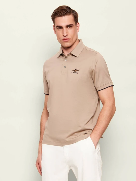 Zdjęcie produktu Aeronautica Militare Polo | Regular Fit beżowy