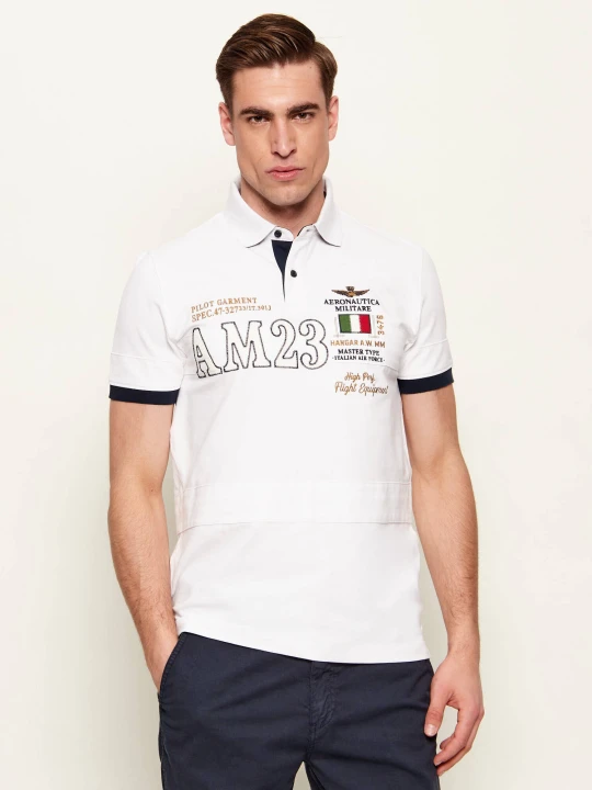 Zdjęcie produktu Aeronautica Militare Polo | Regular Fit biały