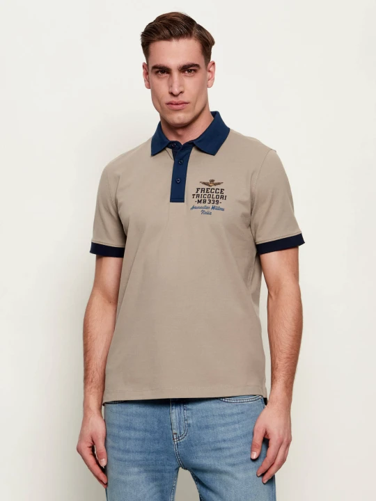 Zdjęcie produktu Aeronautica Militare Polo | Regular Fit beżowy