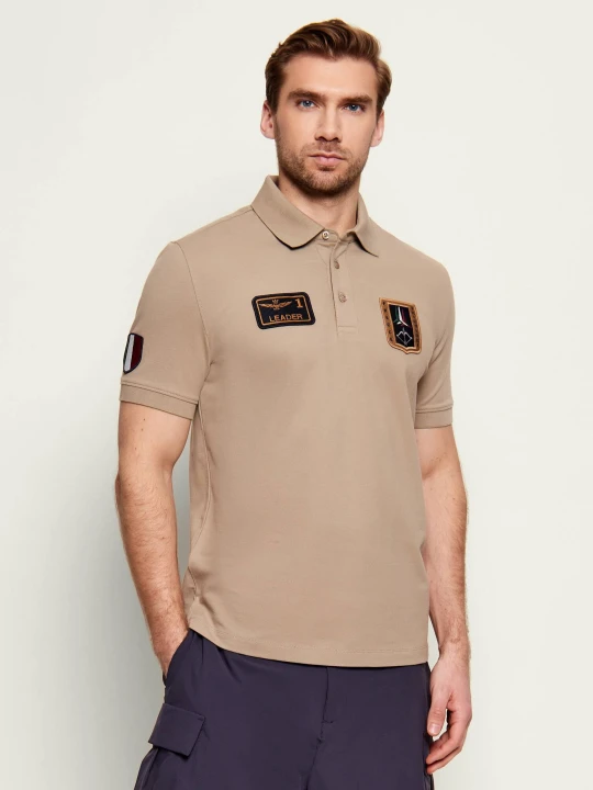 Zdjęcie produktu Aeronautica Militare Polo | Regular Fit beżowy