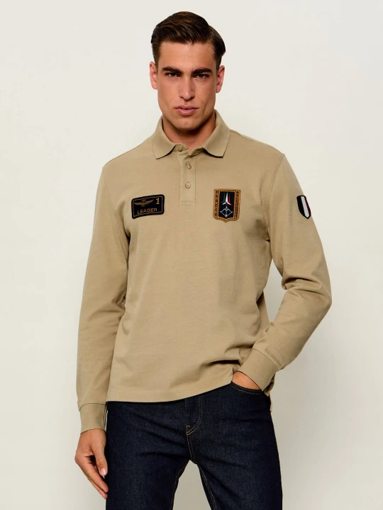 Zdjęcie produktu Aeronautica Militare Polo | Regular Fit beżowy