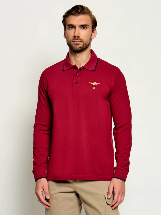 Zdjęcie produktu Aeronautica Militare Polo | Regular Fit bordowy