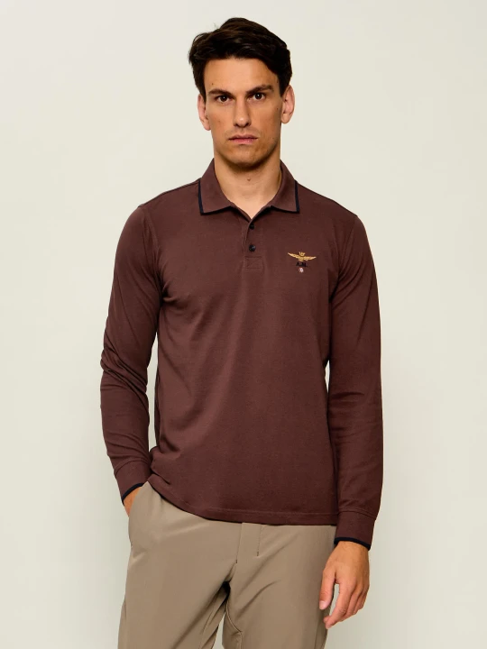 Zdjęcie produktu Aeronautica Militare Polo | Regular Fit brązowy