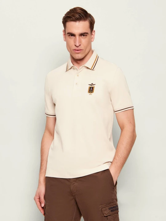 Zdjęcie produktu Aeronautica Militare Polo | Slim Fit beżowy