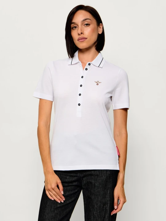 Zdjęcie produktu Aeronautica Militare Polo | Slim Fit biały