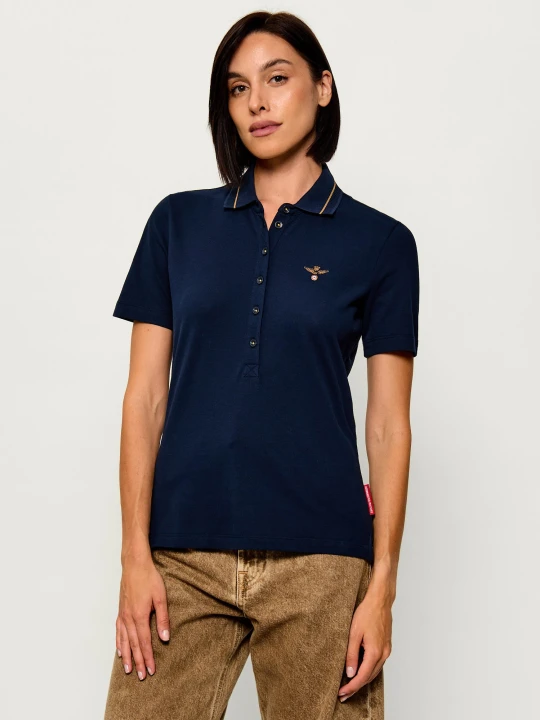 Zdjęcie produktu Aeronautica Militare Polo | Slim Fit granatowy