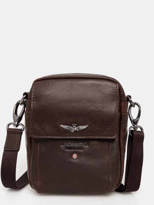 Zdjęcie produktu Aeronautica Militare saszetka skórzana brązowy