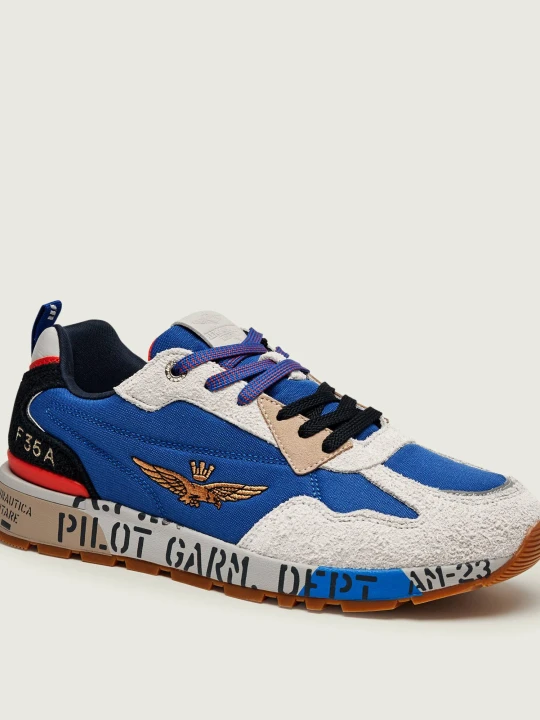 Zdjęcie produktu Aeronautica Militare Sneakersy | zamsz niebieski