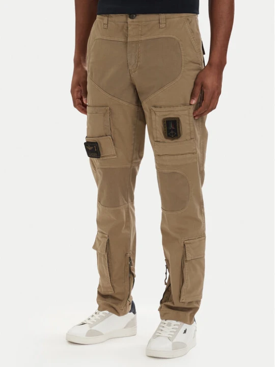 Zdjęcie produktu Aeronautica Militare Spodnie cargo 261PA1387UCT01493 Khaki Regular Fit