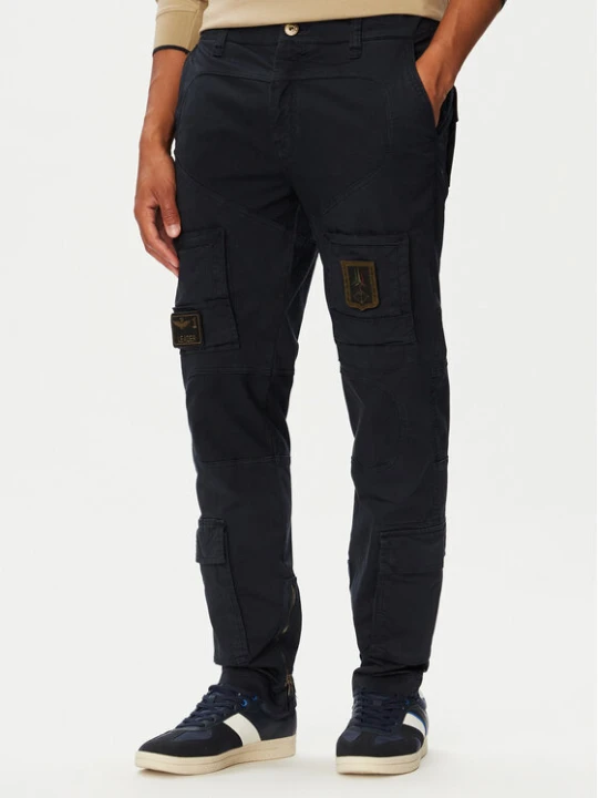 Zdjęcie produktu Aeronautica Militare Spodnie cargo 262PA1387UCT01493 Granatowy Regular Fit