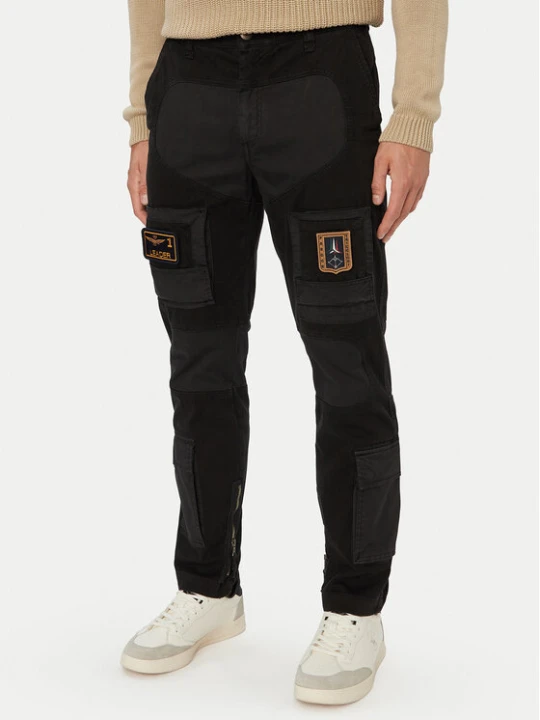 Zdjęcie produktu Aeronautica Militare Spodnie cargo 262PA1664UCT04241 Czarny Regular Fit