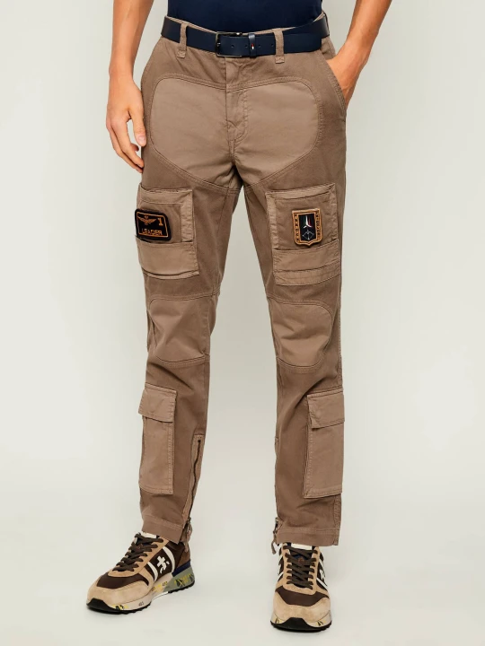 Zdjęcie produktu Aeronautica Militare Spodnie cargo ANTI-G | Regular Fit brązowy