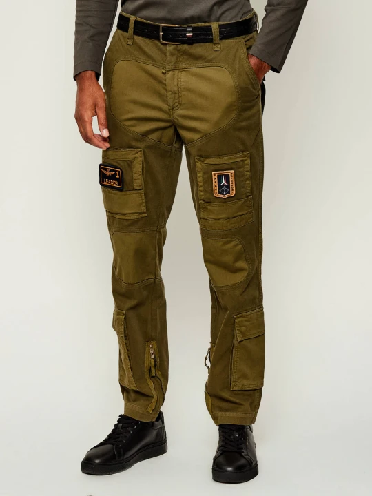 Zdjęcie produktu Aeronautica Militare Spodnie cargo ANTI-G | Regular Fit oliwkowy