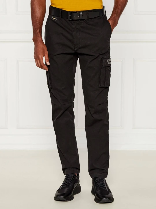 Zdjęcie produktu Aeronautica Militare Spodnie cargo | Slim Fit czarny