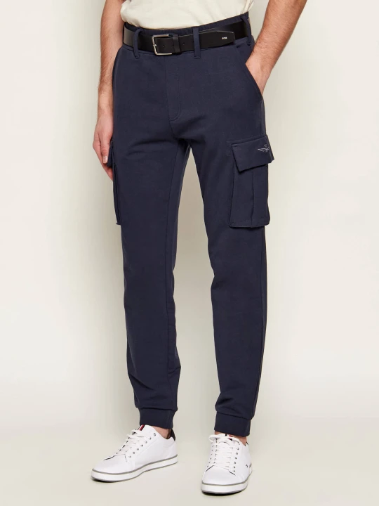 Zdjęcie produktu Aeronautica Militare Spodnie cargo | Tapered fit granatowy